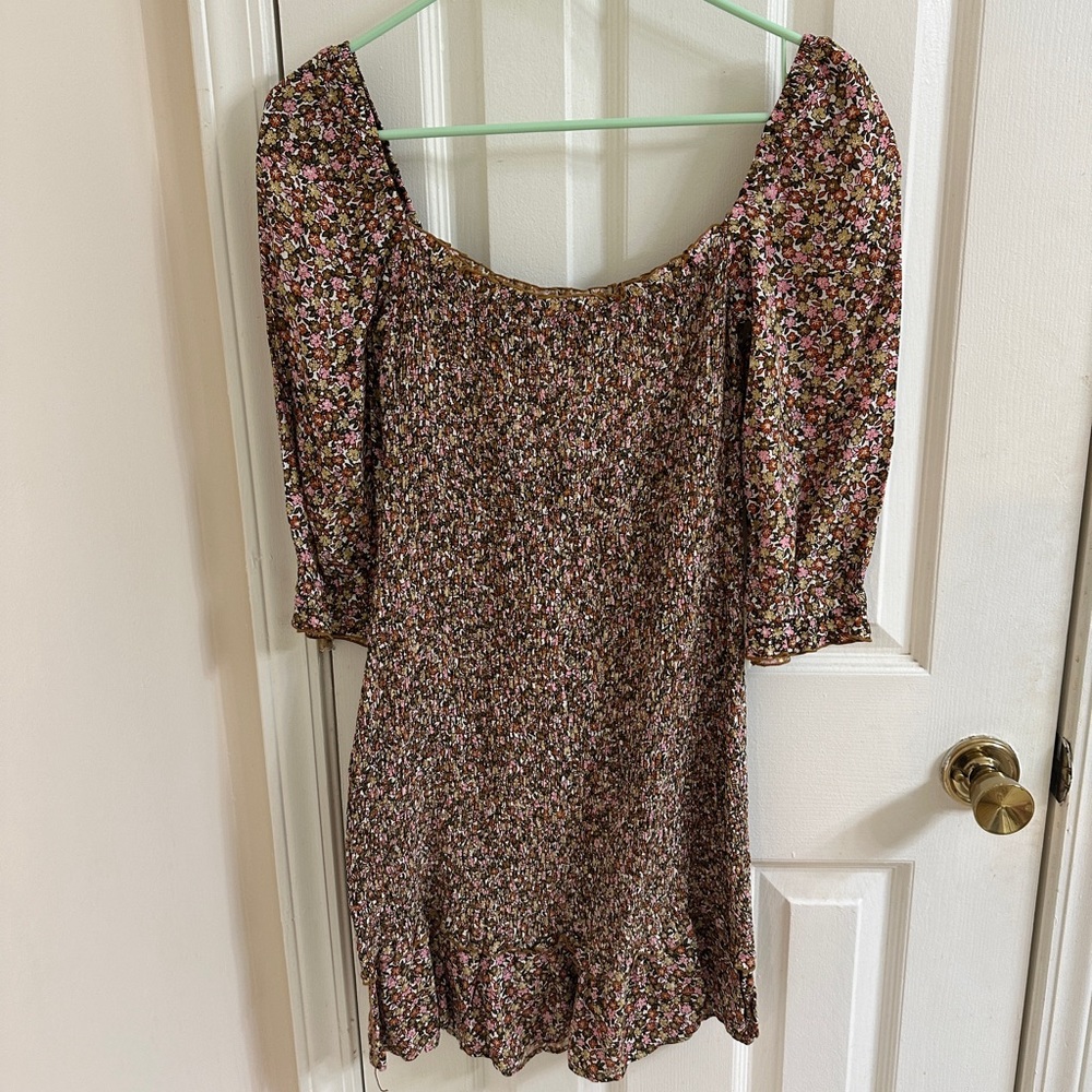 Faithfull the Brand El Saada Floral Smocked Mini Dress - Picture 9 of 9